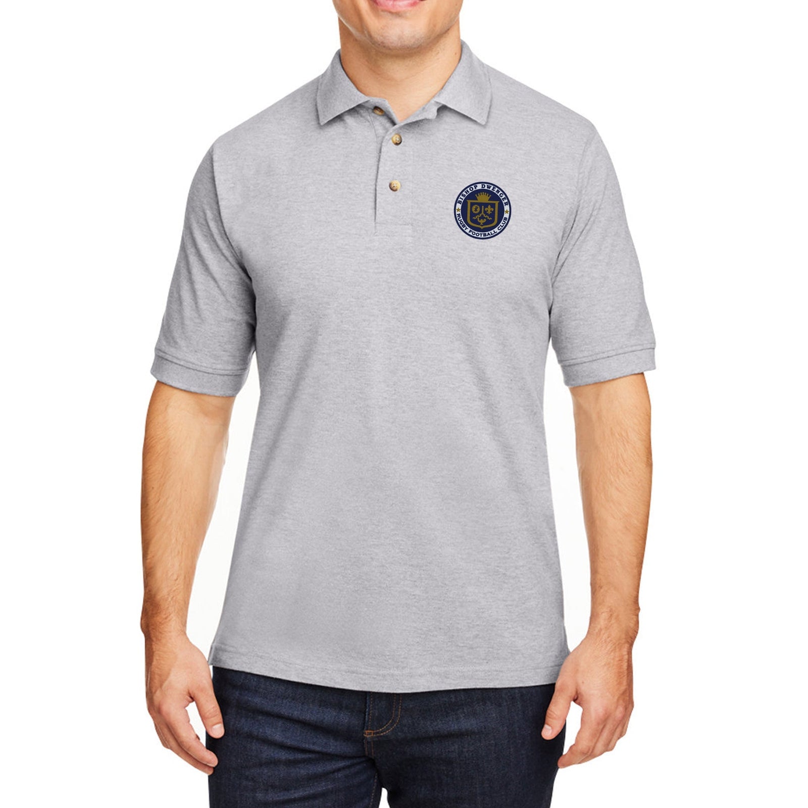 Rugby Imports Bishop Dwenger RFC Ringspun Cotton Polo