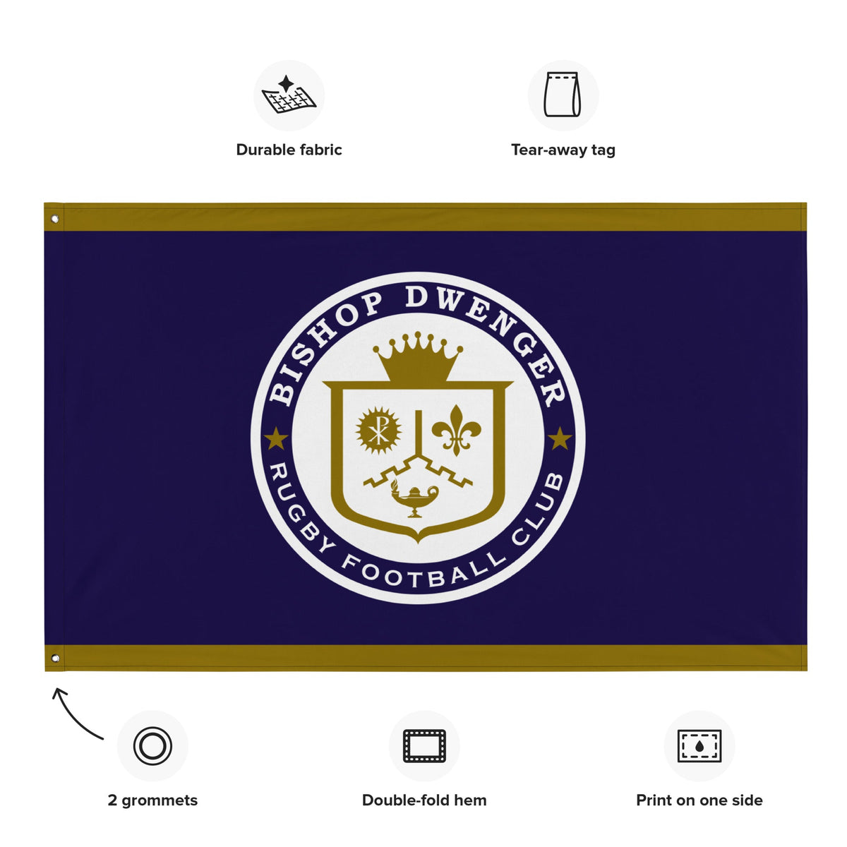Rugby Imports Bishop Dwenger RFC Wall Flag