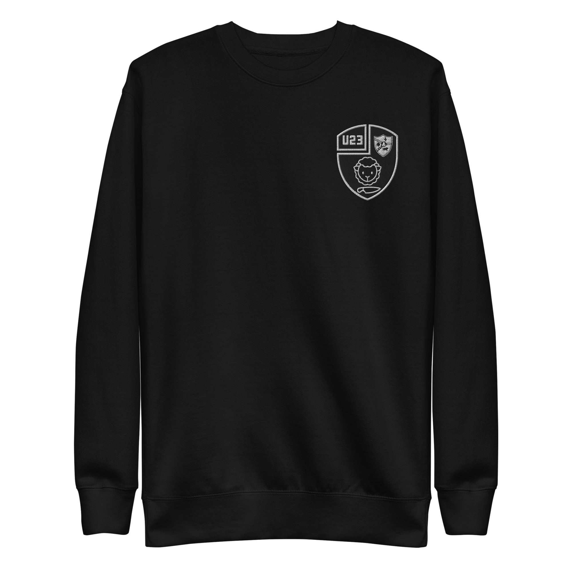 Rugby Imports Black & Blue U23 Embroidered Crewneck Sweatshirt