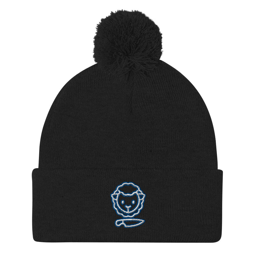 Rugby Imports Black & Blue U23 Pom-Pom Beanie