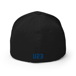 Rugby Imports Black & Blue U23's Structured Flexfit Cap