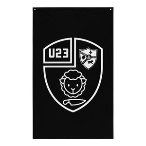 Rugby Imports Black & Blue U23's Wall Flag