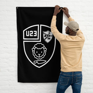 Rugby Imports Black & Blue U23's Wall Flag