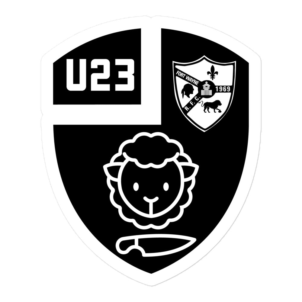 Rugby Imports Black & Blue U23 Stickers