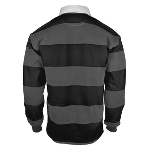 Rugby Imports Black & Blue U23 Traditional 4 Inch Stripe Rugby Jersey