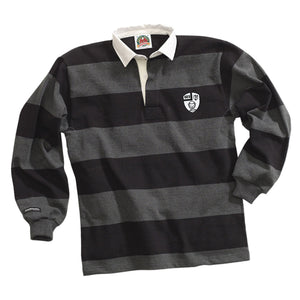 Rugby Imports Black & Blue U23 Traditional 4 Inch Stripe Rugby Jersey