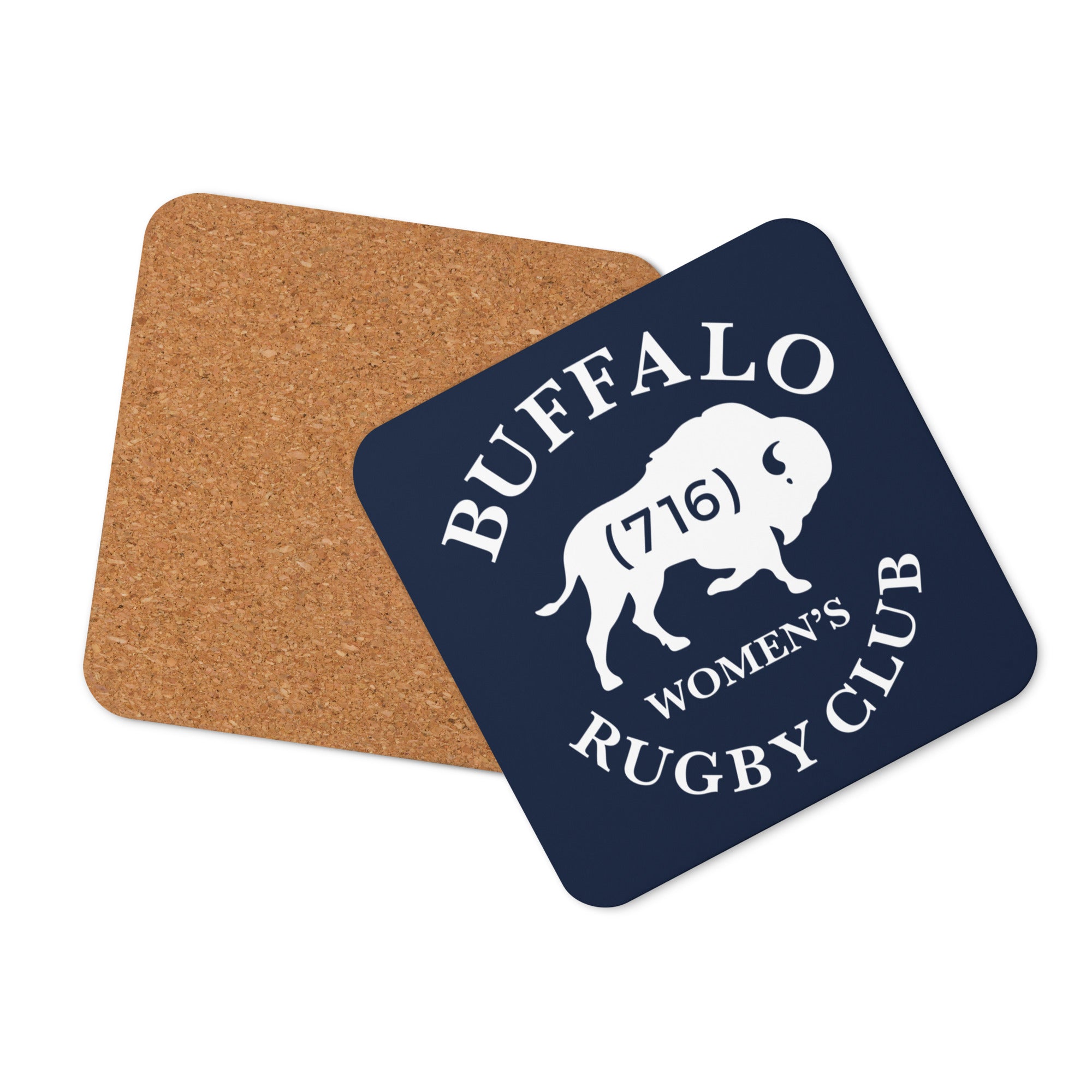 Rugby Imports Buffalo WRC Cork-Back Coaster