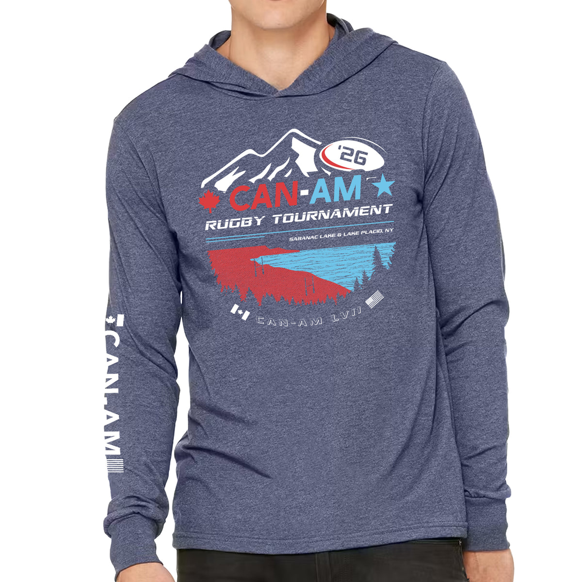 Rugby Imports CAN-AM Rugby 2026 Tournament Hooded T-Shirt