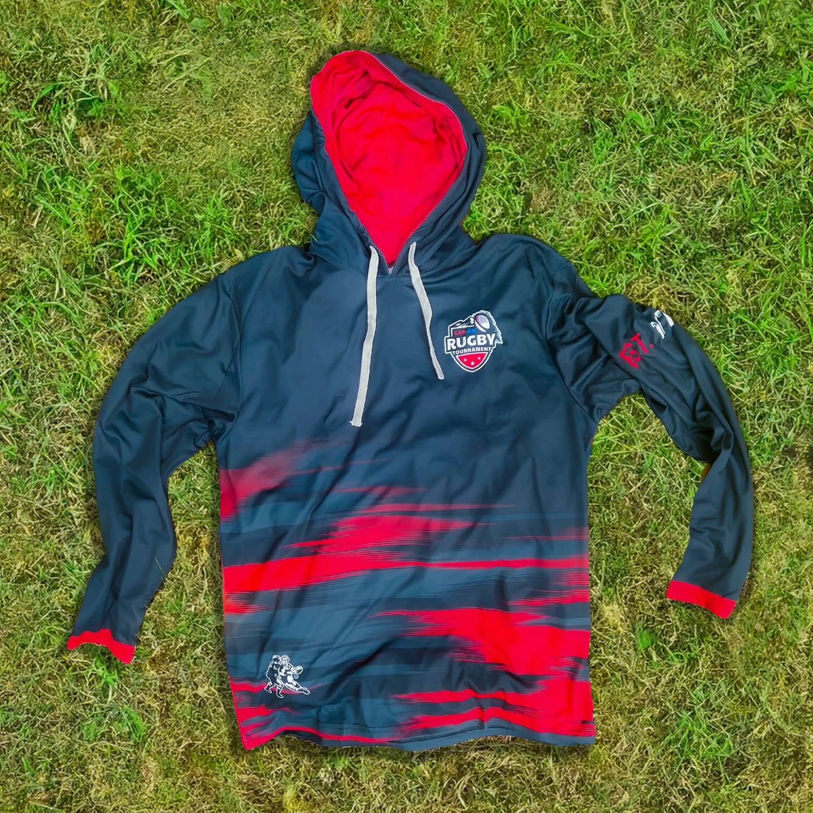 Rugby Imports Can-Am Rugby LS Hooded Performance Tee