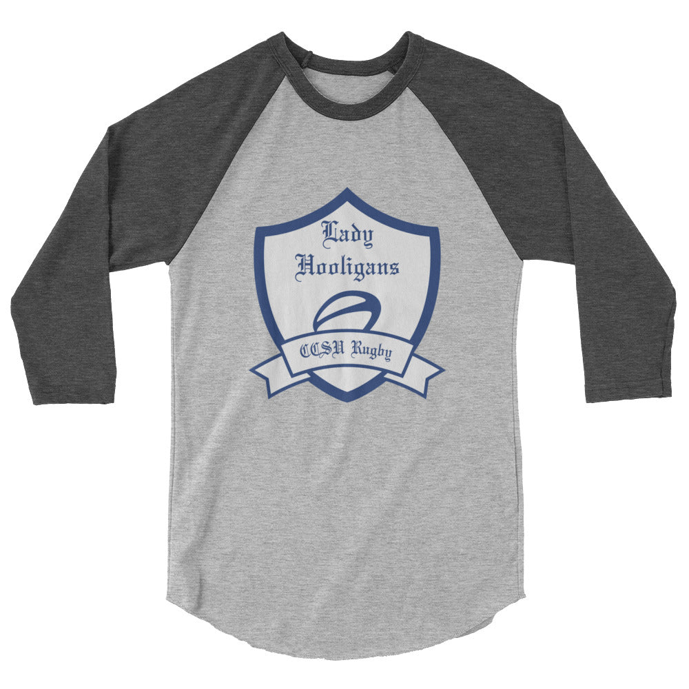Rugby Imports CCSU Lady Hooligans Raglan 3/4 Sleeve Tee