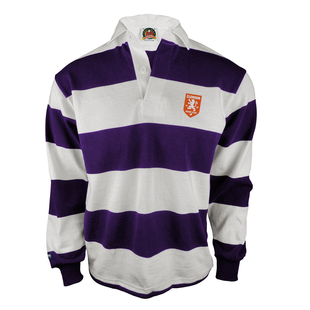 Rugby Imports Clemson Rugby Traditional 4 Inch Stripe Rugby Jersey