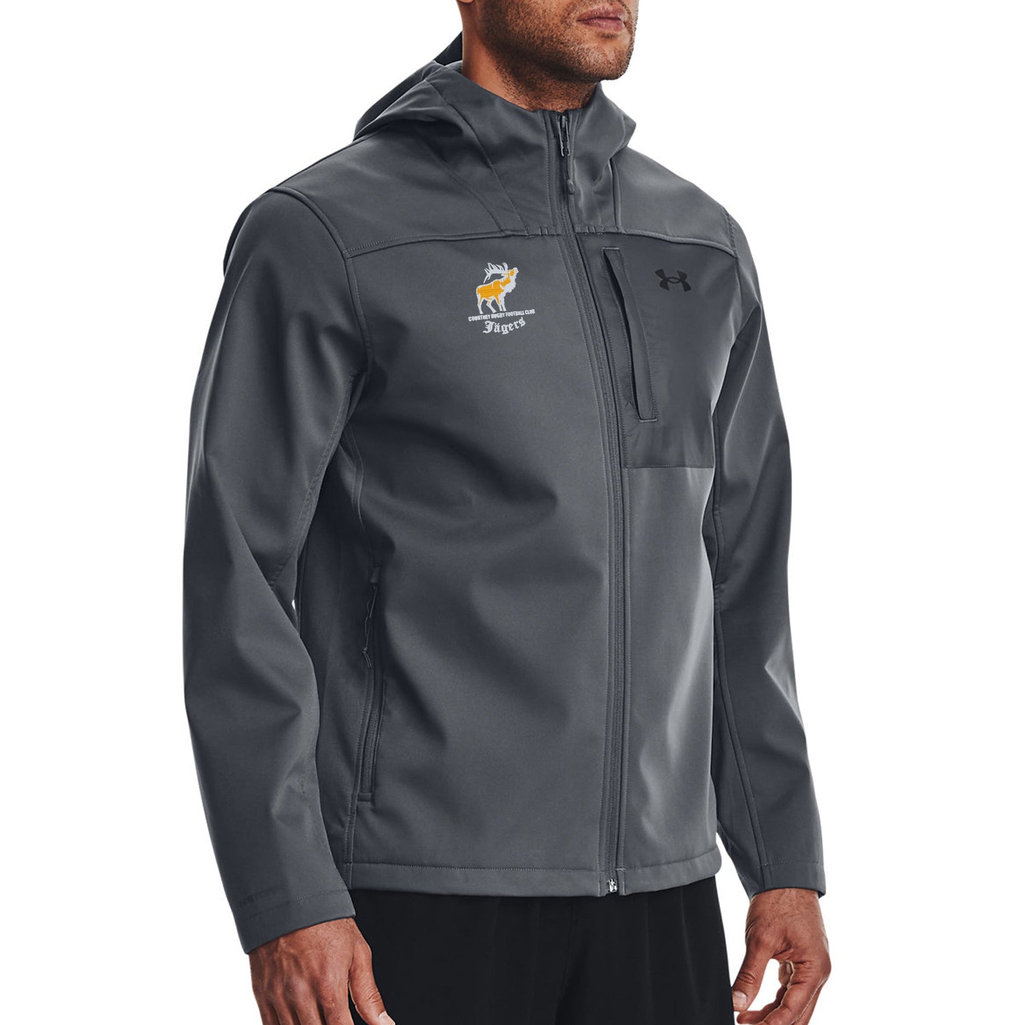 Rugby Imports Courtney RFC Coldgear Hooded Infrared Jacket