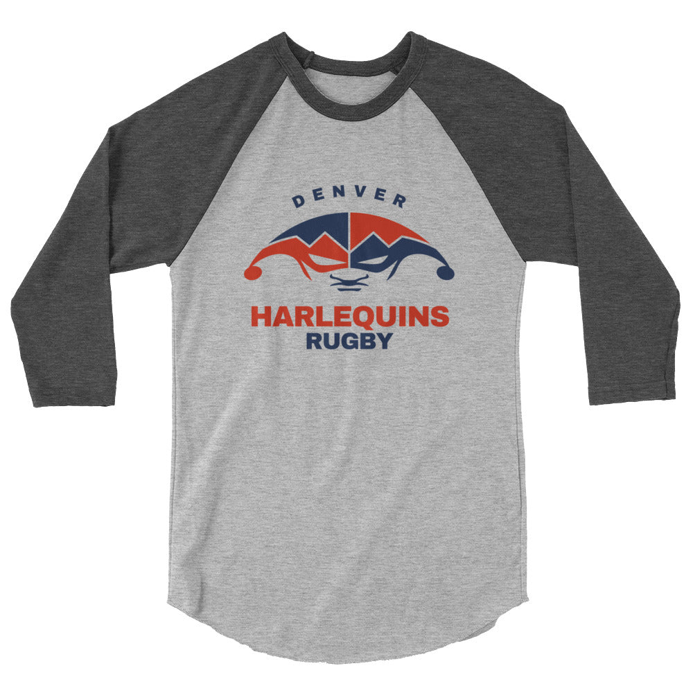 Rugby Imports Denver Harlequins Rugby Raglan 3/4 Sleeve Tee