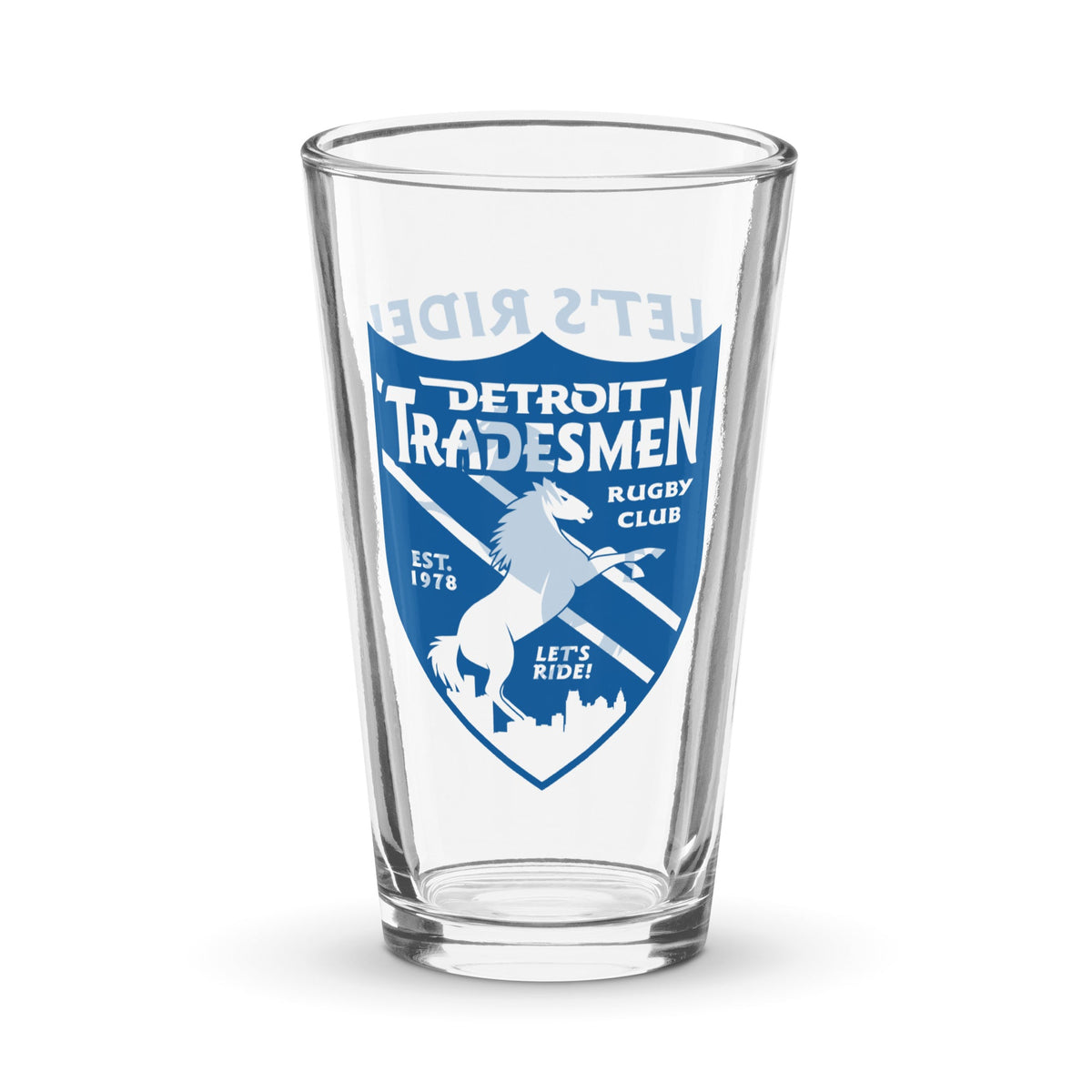 Rugby Imports Detroit Tradesmen Pint Glass