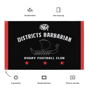 Rugby Imports Districts Barbarian RFC Wall Flag