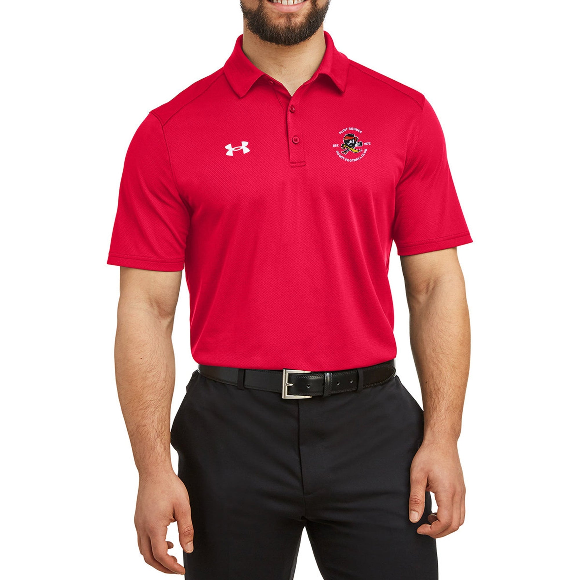 Rugby Imports Flint Rogues RFC UA Team Tech Polo