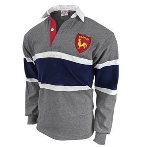 Rugby Imports France Oxford Stripe Rugby Jersey