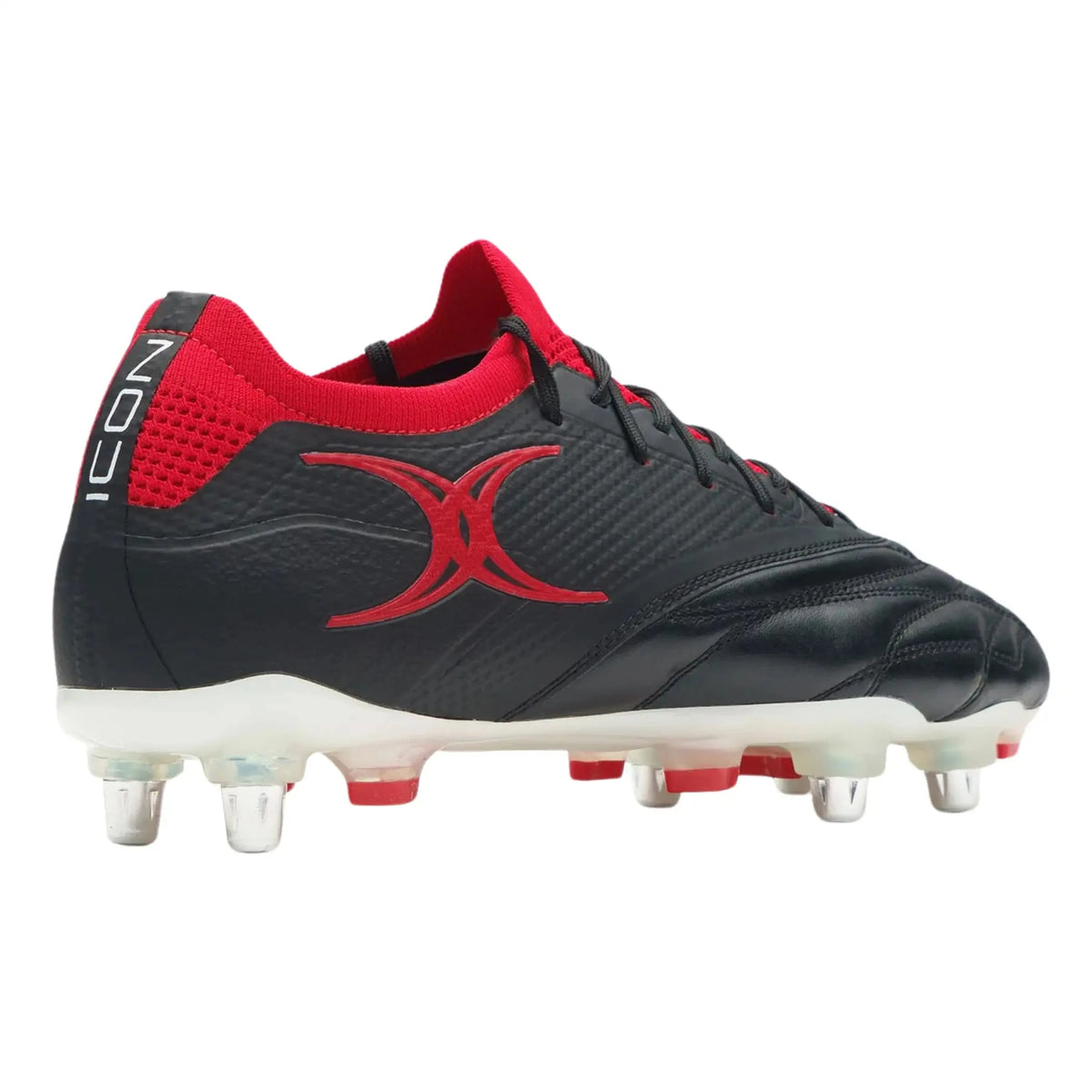 Rugby Imports Gilbert Icon Players 6S Rugby Boot - Black/Red