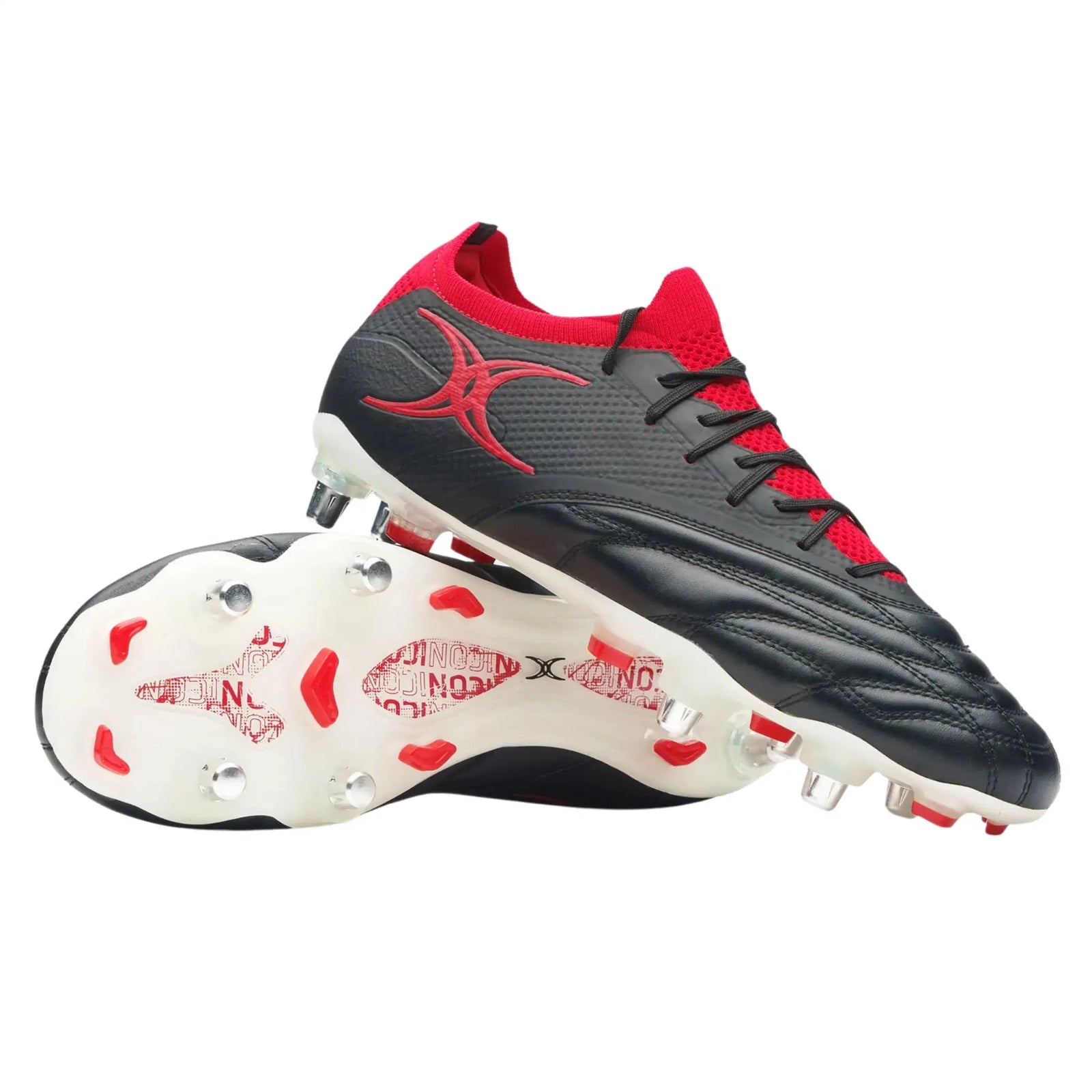 Rugby Imports Gilbert Icon Players 6S Rugby Boot - Black/Red