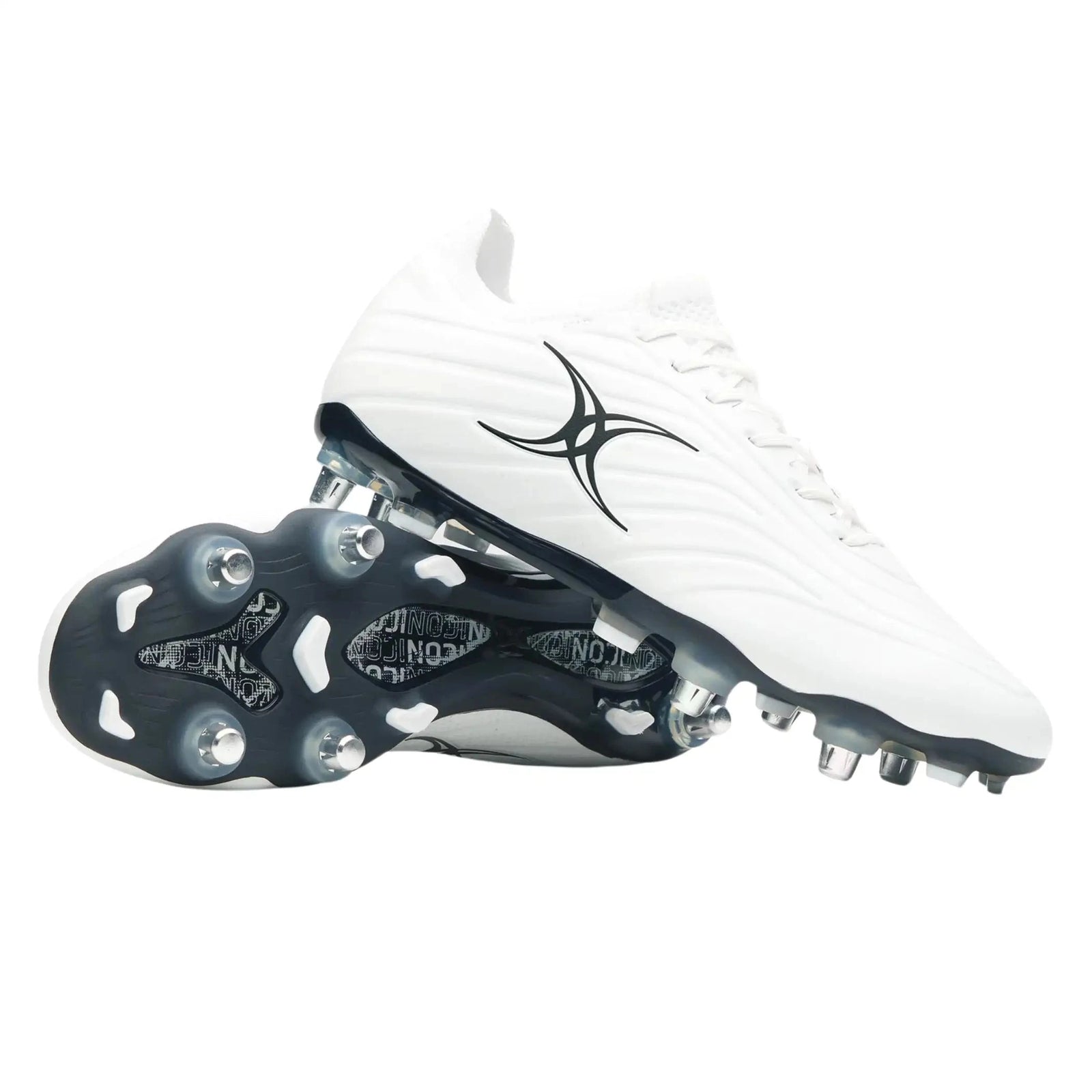Rugby Imports Gilbert Icon X 6S Rugby Boot - White