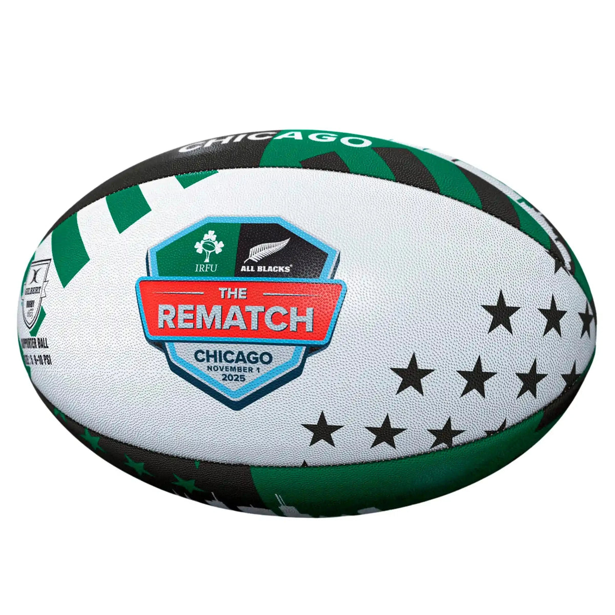 Rugby Imports Gilbert Ireland v New Zealand Chicago Supporter Ball