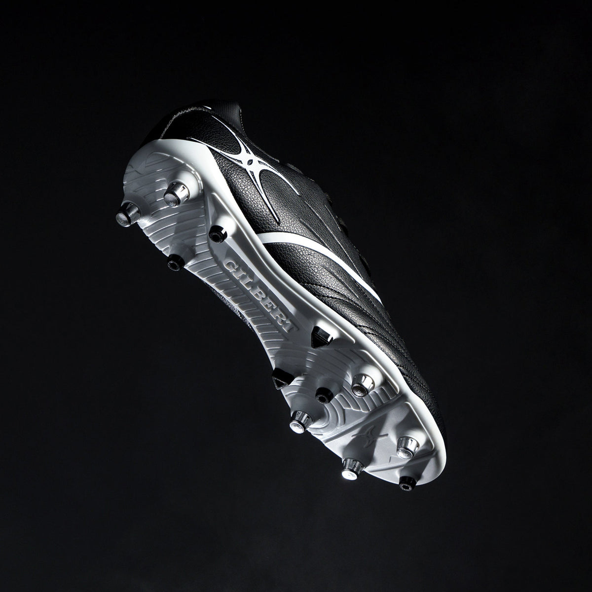 Side Step Rugny Gilbert Sidestep X20 PWR 6S Rugby Boot - Black/White - Rugby Imports