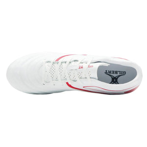 Rugby Imports Gilbert Sidestep X20 PWR 8S Rugby Boot - White/Red