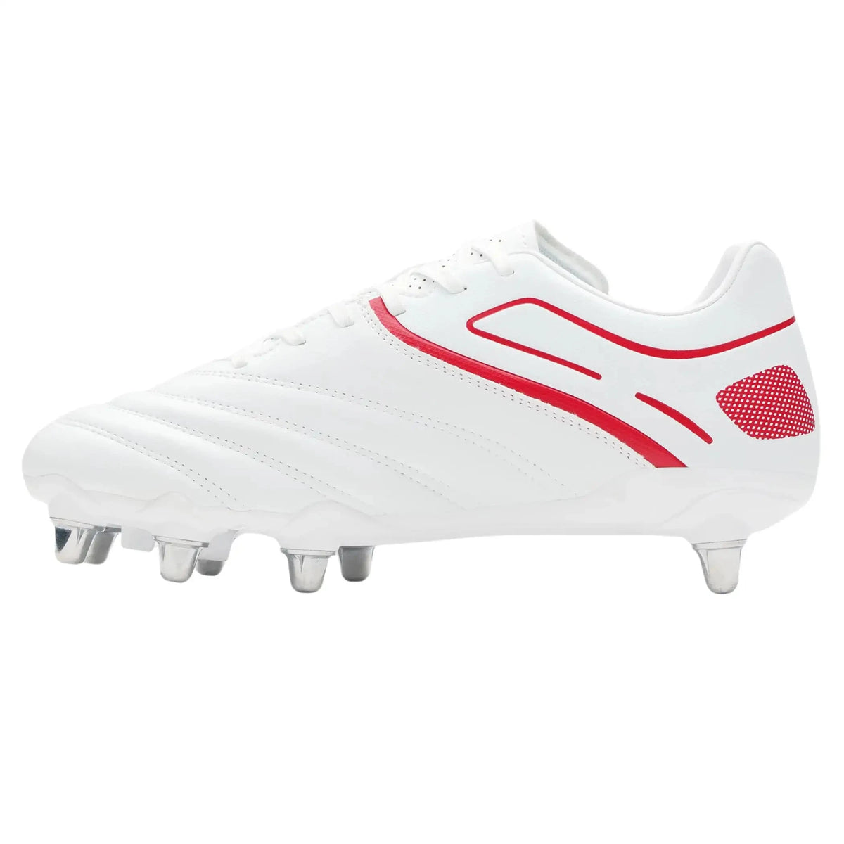 Rugby Imports Gilbert Sidestep X20 PWR 8S Rugby Boot - White/Red