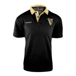 Rugby Imports Guinness Black & Cream Traditional Short Sleeve Jersey