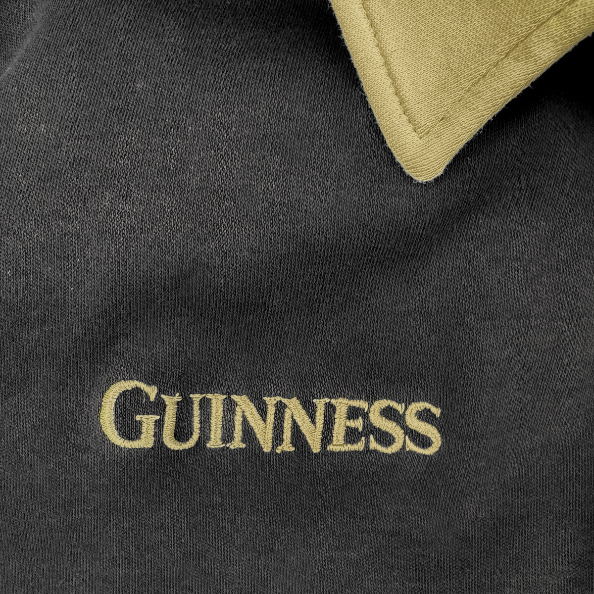 Rugby Imports Guinness Black & Cream Traditional Short Sleeve Jersey