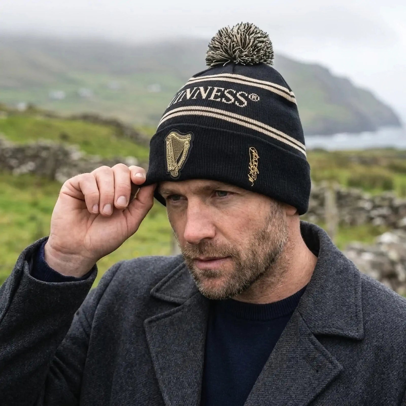 Rugby Imports Guinness Black & Gold Sports Beanie