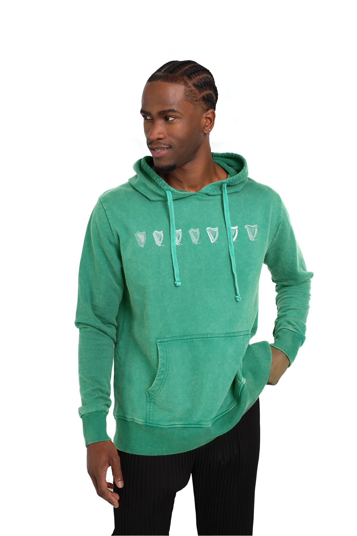 Rugby Imports Guinness Evolution Harp Green Hoodie