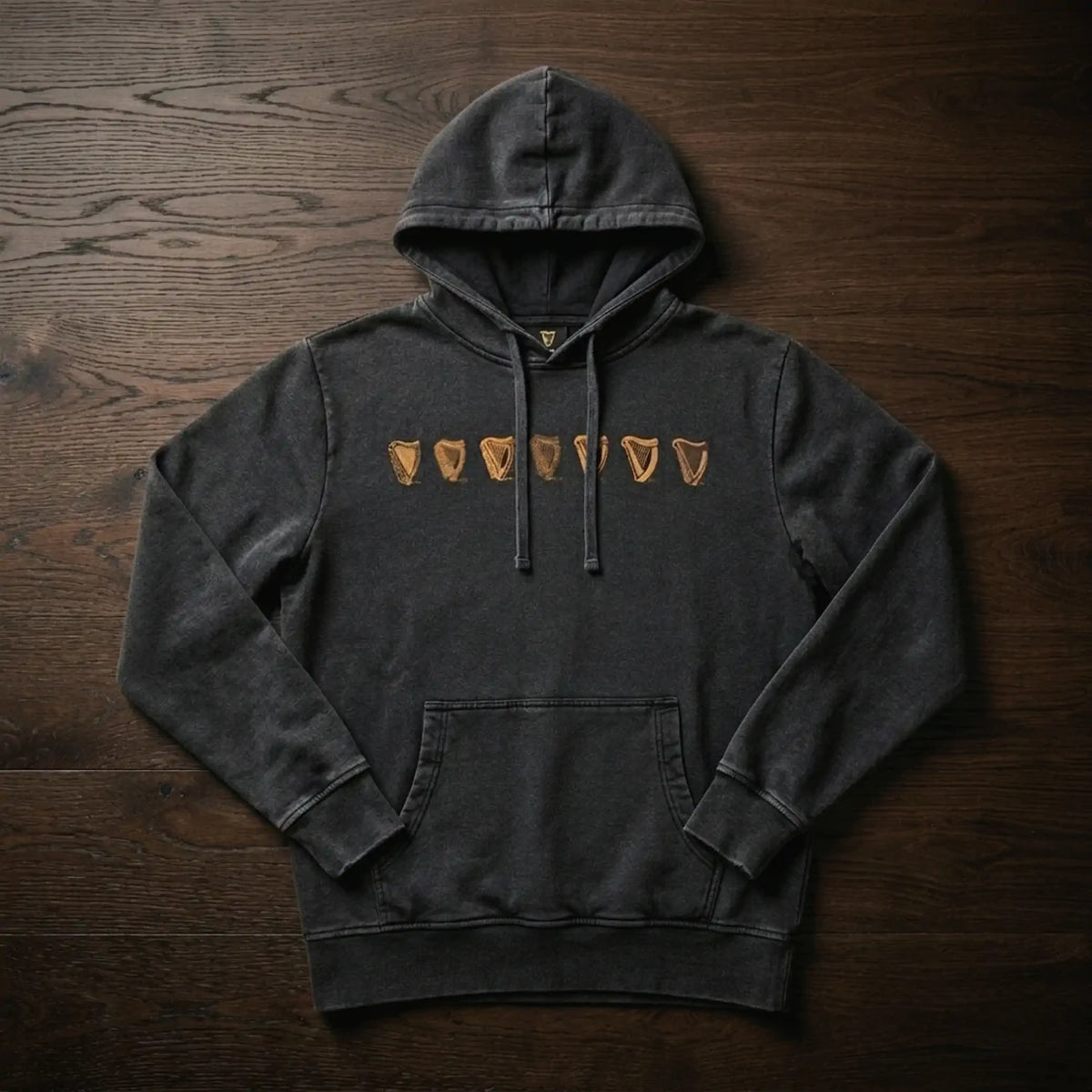 Rugby Imports Guinness Evolution of the Harp Black Hoodie