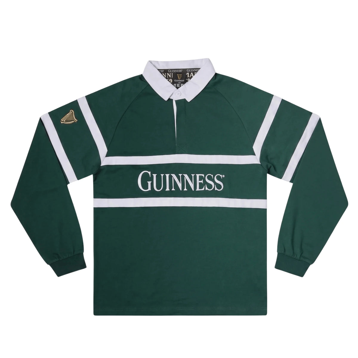 Rugby Imports Guinness Green Traditional Rugby Jersey