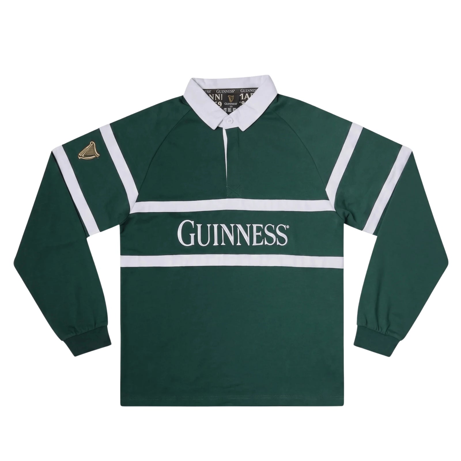 Rugby Imports Guinness Green Traditional Rugby Jersey
