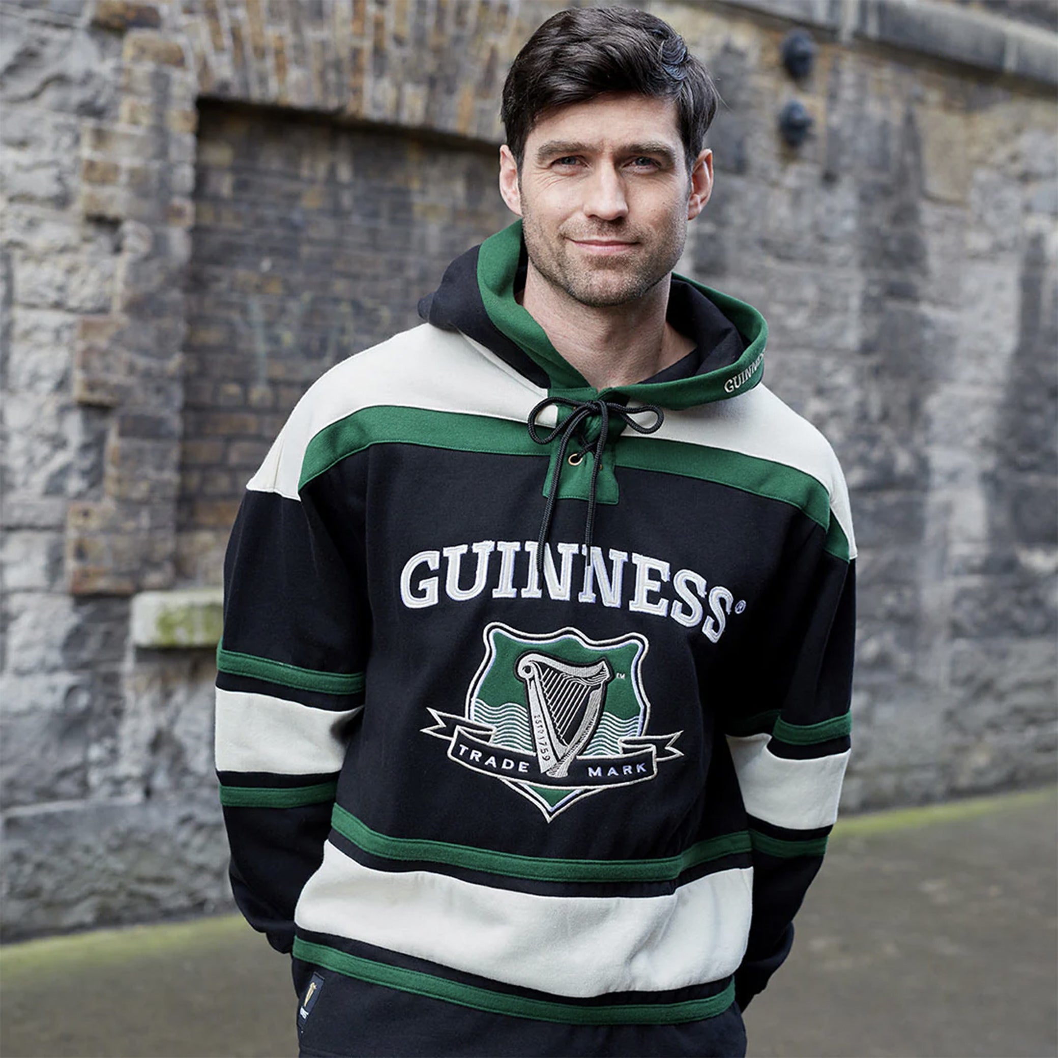 Guinness Hockey Style Hoodie Rugby Imports