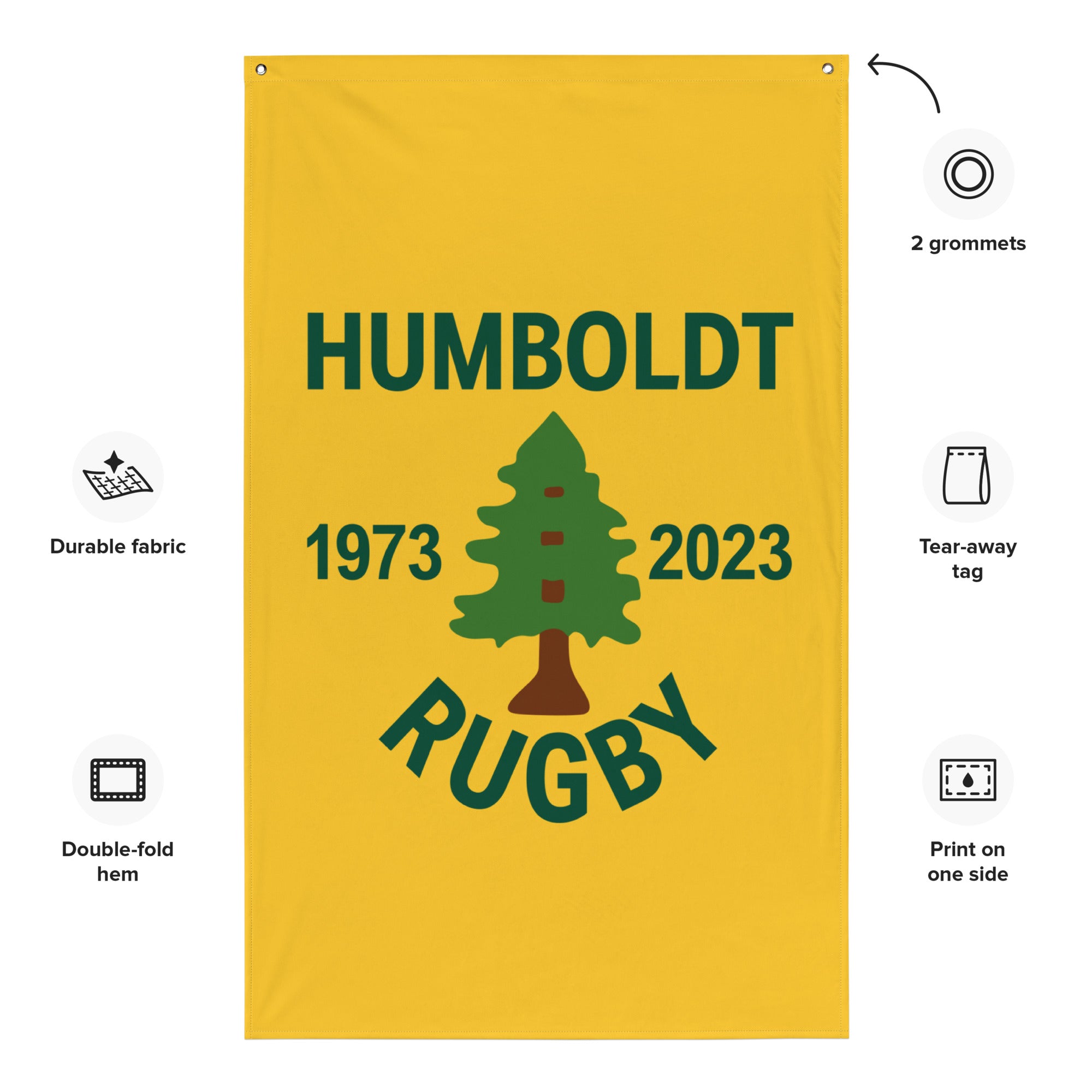 Rugby Imports Humboldt Rugby Wall Flag