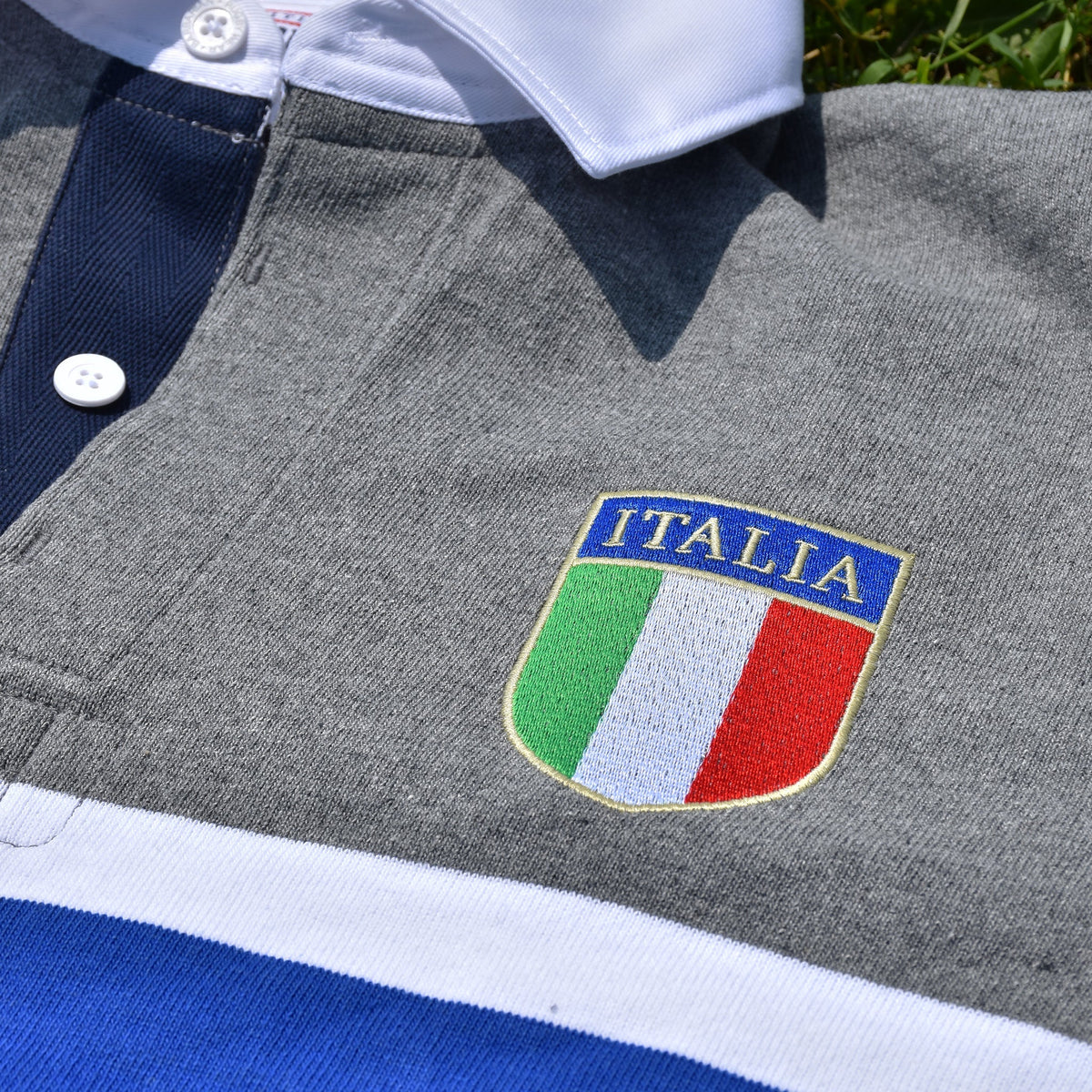 Rugby Imports Italy Oxford Stripe Rugby Jersey
