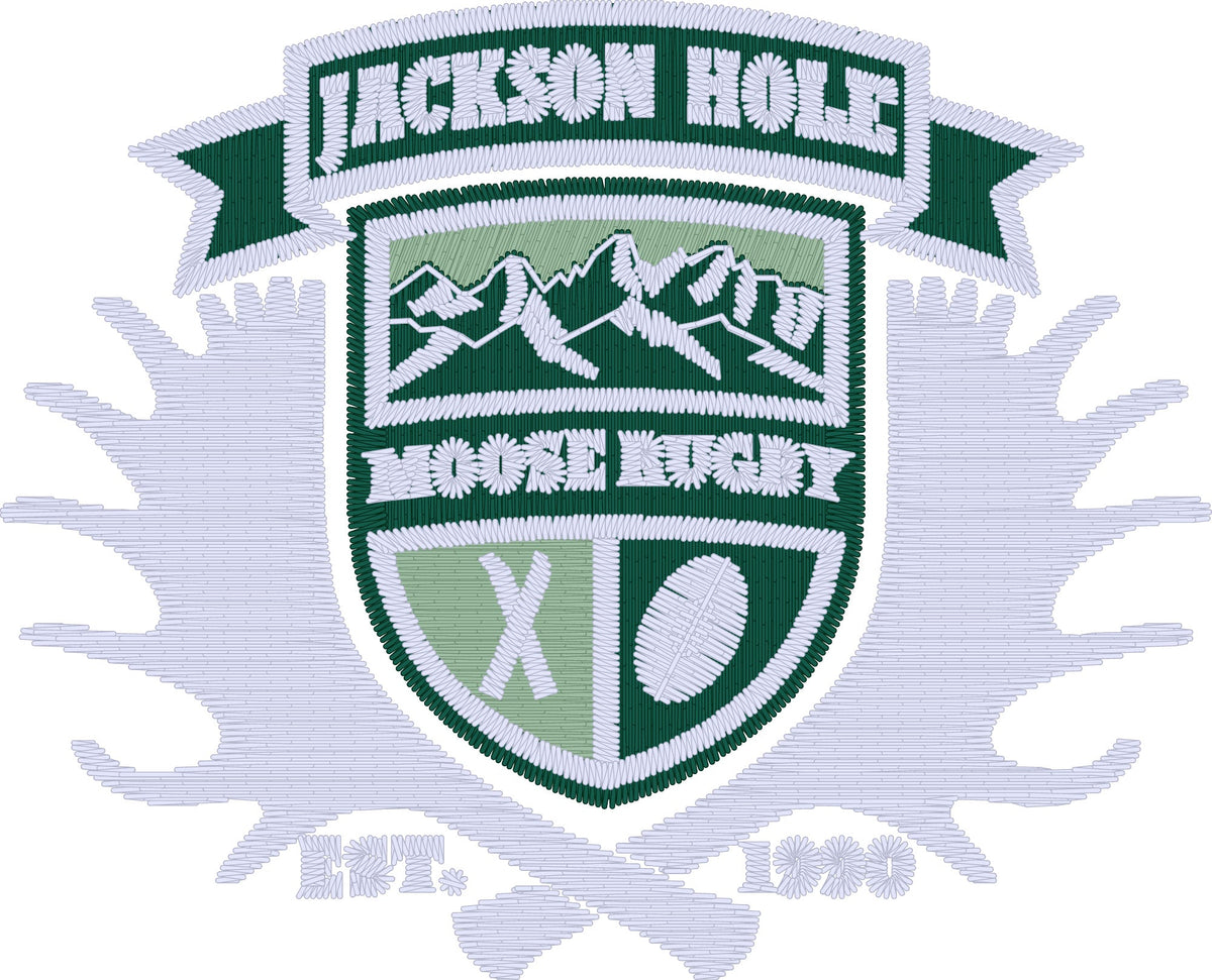 Rugby Imports Jackson Hole Moose Rugby Embroidery