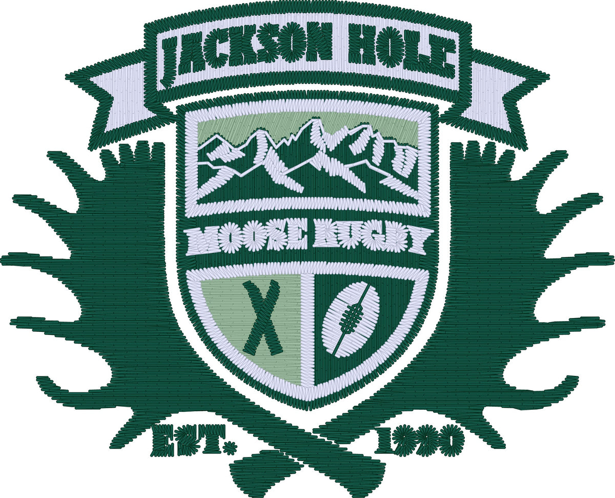Rugby Imports Jackson Hole Moose Rugby Embroidery