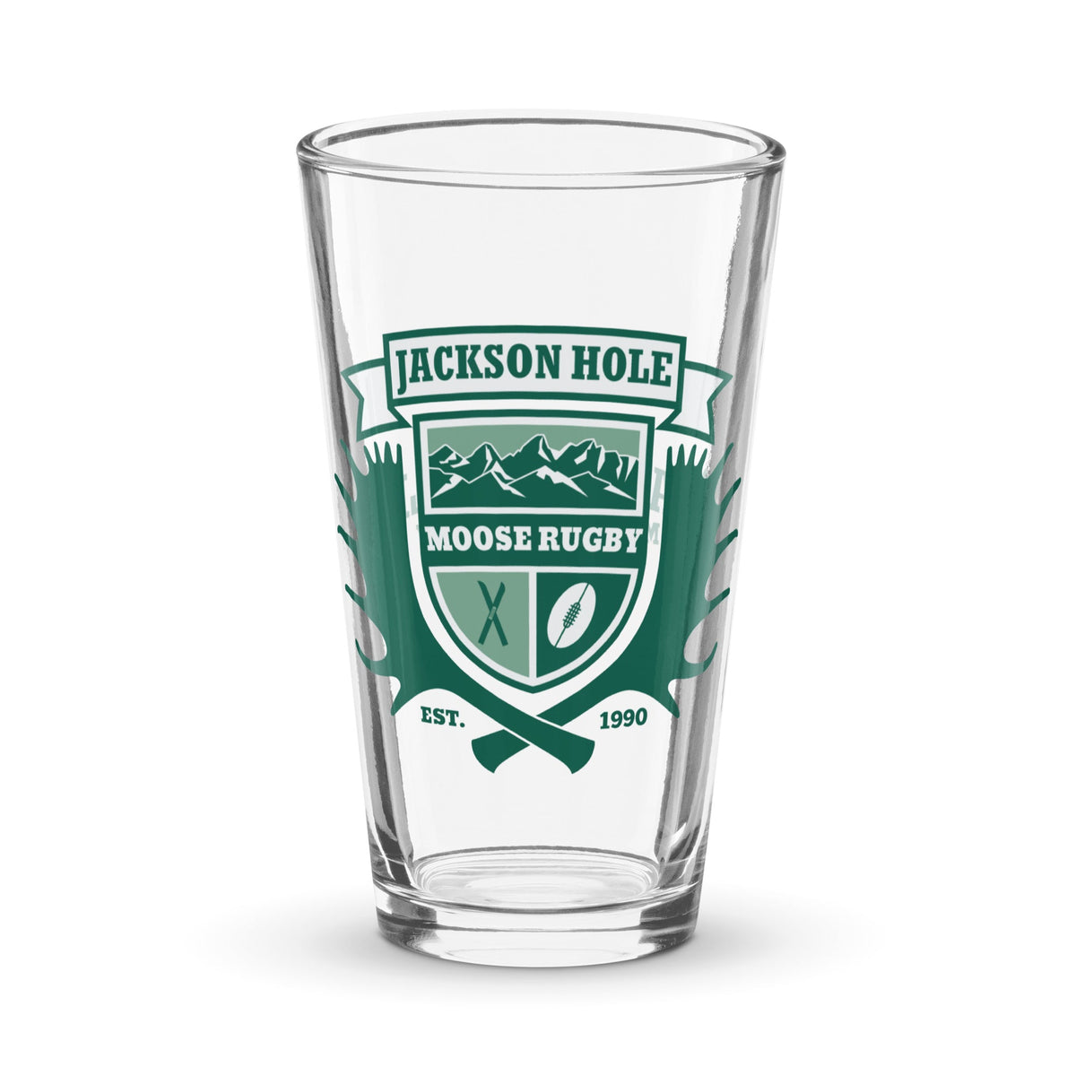 Rugby Imports JH Moose Rugby Pint Glass