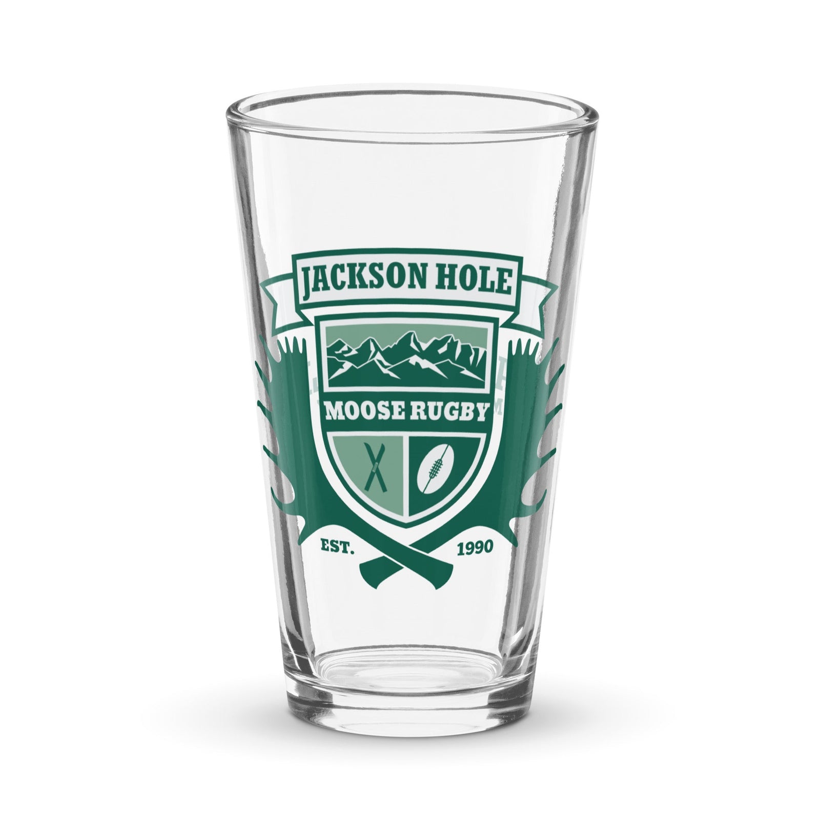 Rugby Imports JH Moose Rugby Pint Glass