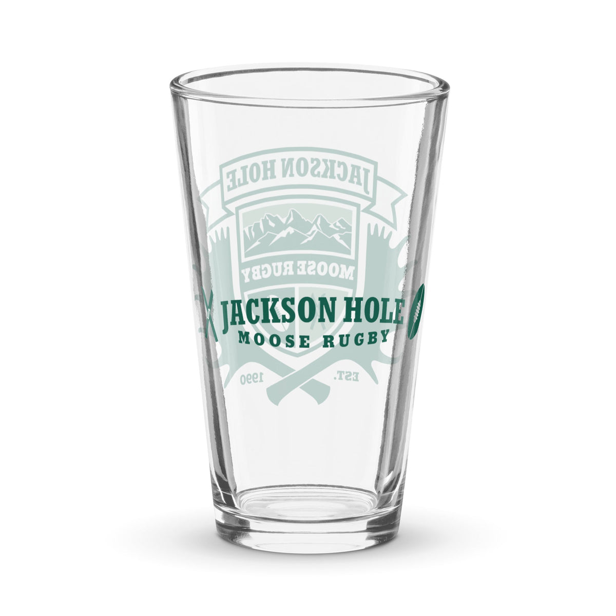 Rugby Imports JH Moose Rugby Pint Glass