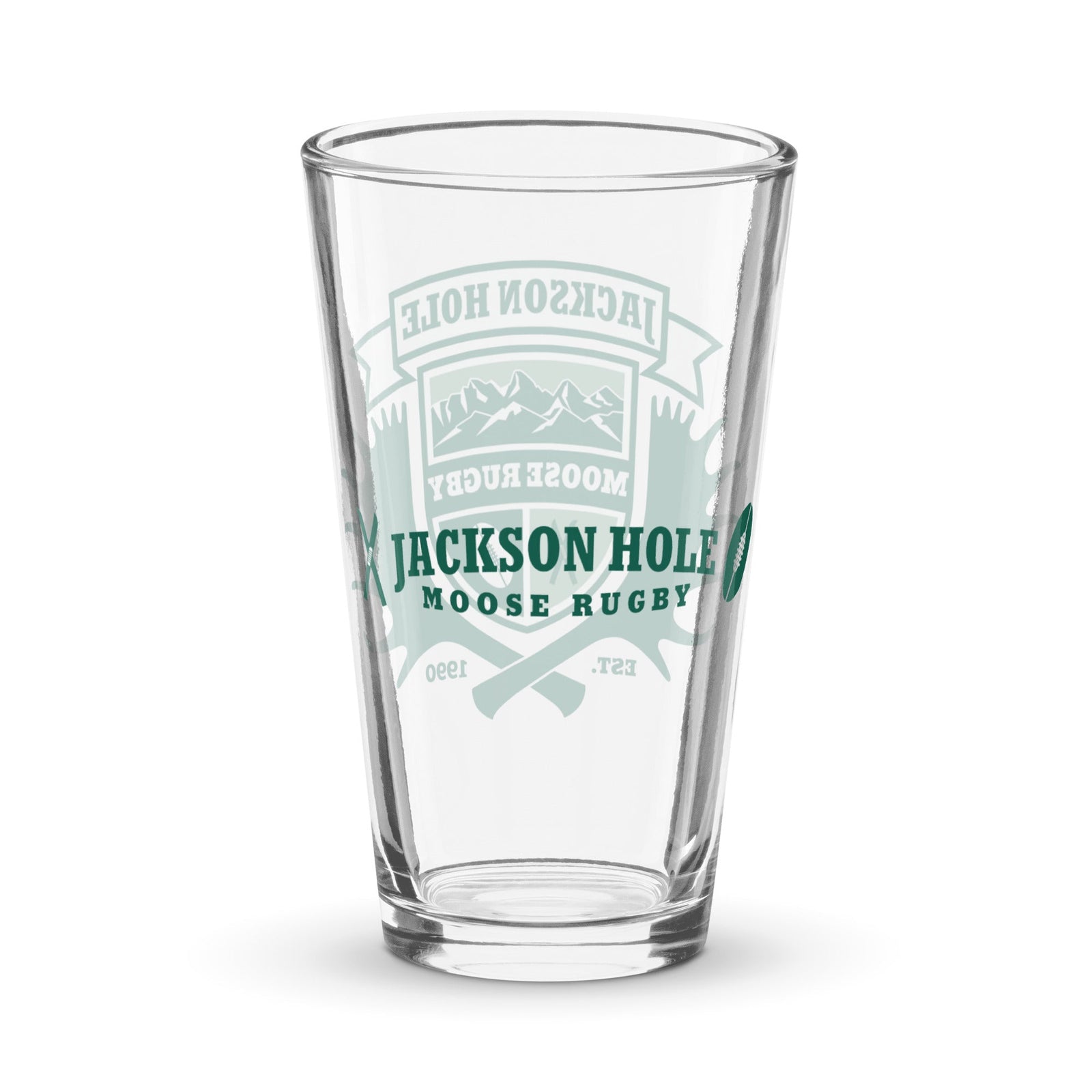 Rugby Imports JH Moose Rugby Pint Glass