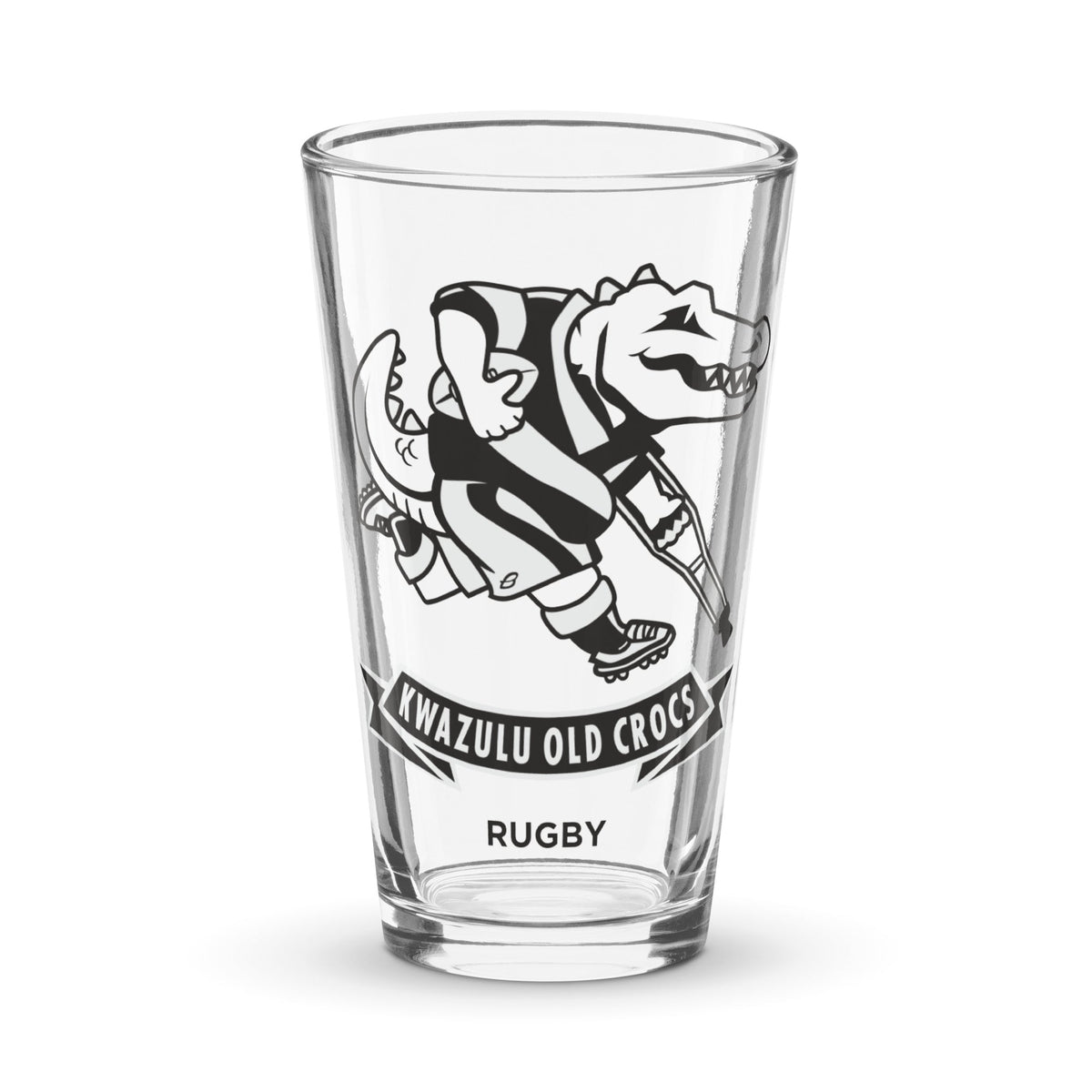 Rugby Imports KwaZulu Old Crocs Pint Glass