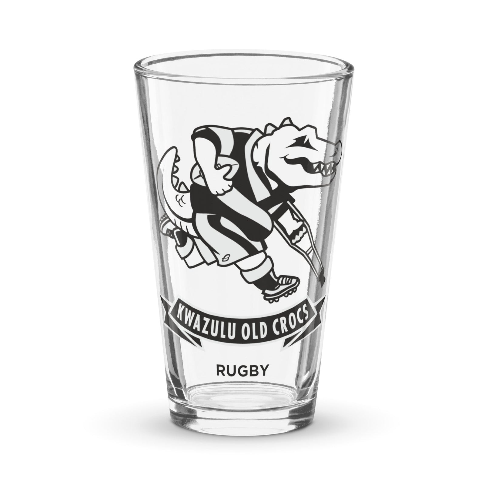 Rugby Imports KwaZulu Old Crocs Pint Glass