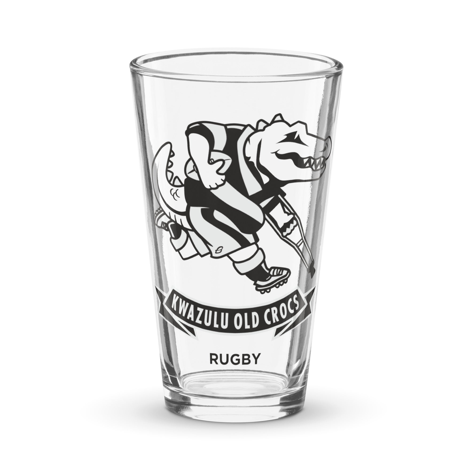 Rugby Imports KwaZulu Old Crocs Pint Glass