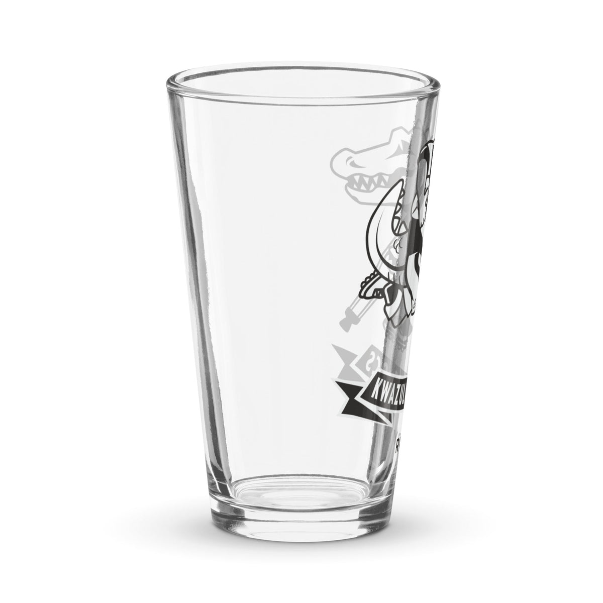 Rugby Imports KwaZulu Old Crocs Pint Glass