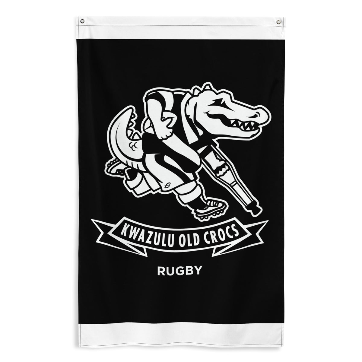 Rugby Imports KwaZulu Old Crocs Wall Flag