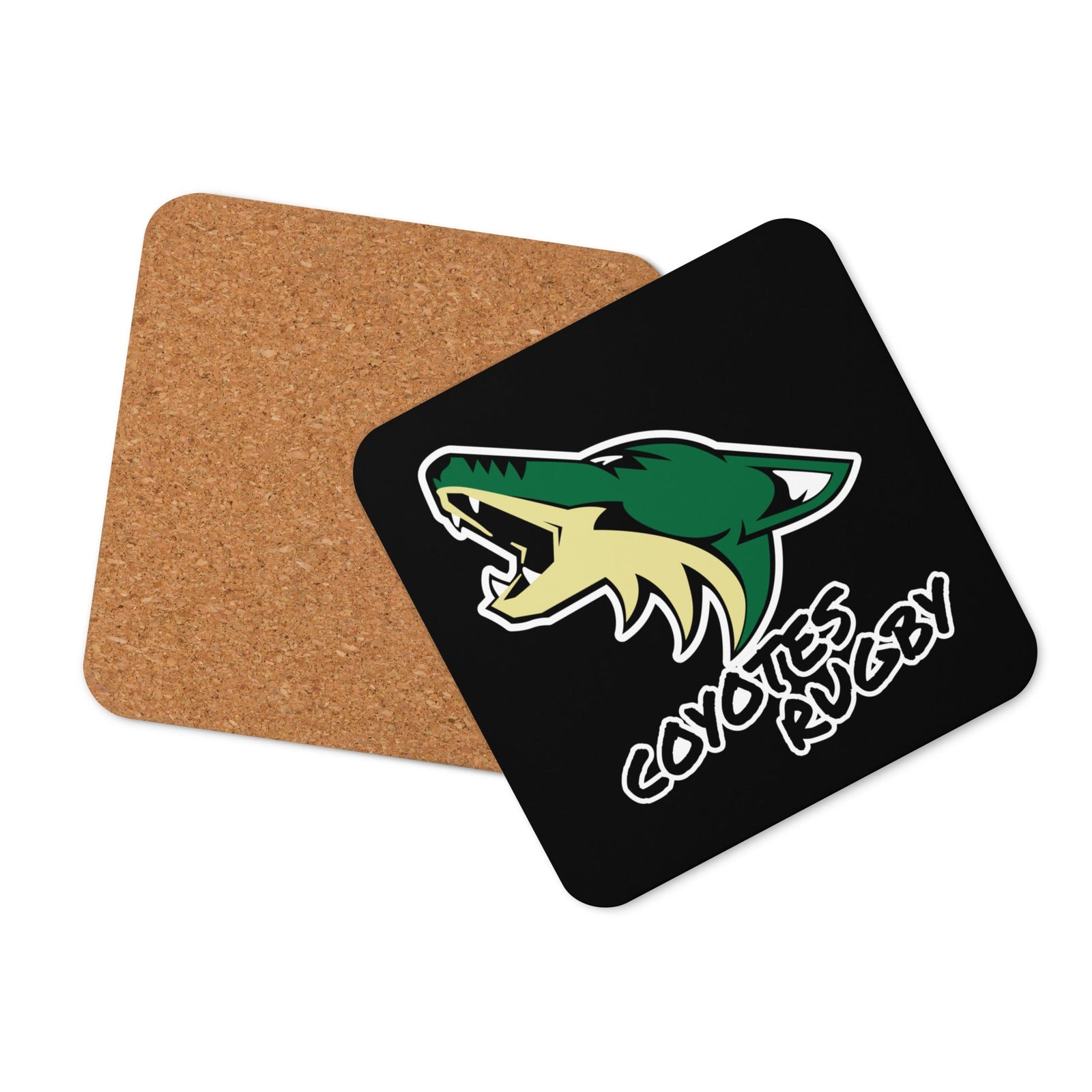 Rugby Imports Lake Co Coyotes Cork-Back Coaster